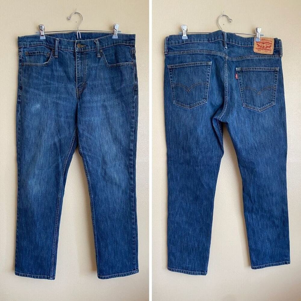 Levi's 511 Men's 36x30 Medium Dark Wash Denim Jeans 5 Pocket